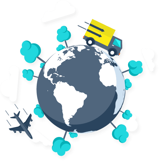 Delivery Worldwide Infographic